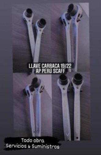 Llave carraca 19 22 ap peru scaff